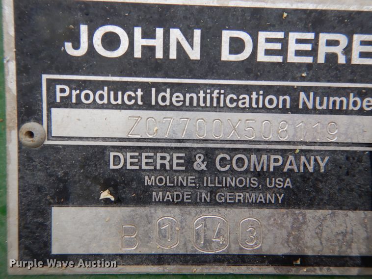 image for item HP9782 2006 John Deere 7700  forage harvester