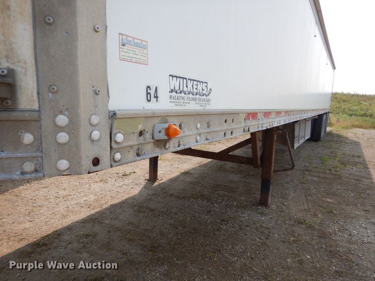 image for item HV9889 1999 Wilkens OK2GA26DCFST live bottom trailer
