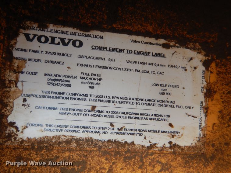 image for item DI0406 2003 Volvo A30D  haul truck