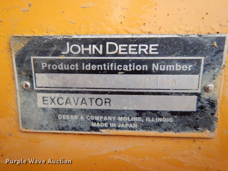 image for item DI0415 2009 John Deere 450D LC  excavator