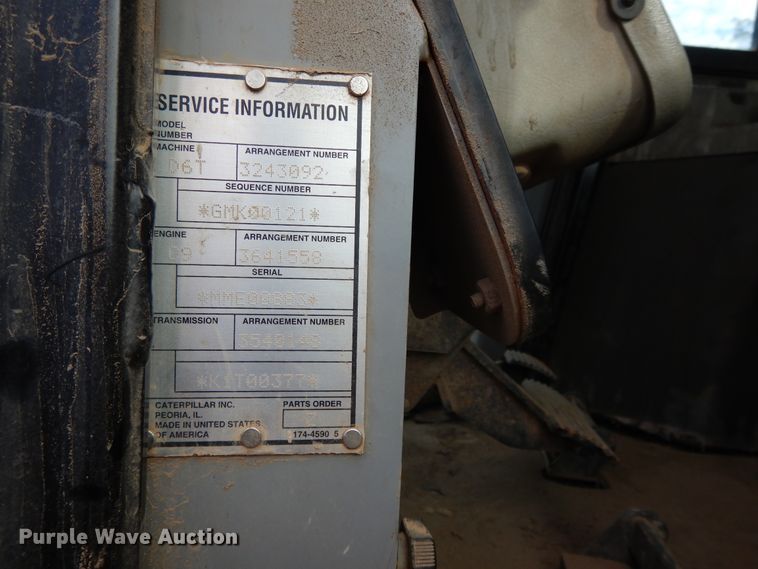 image for item DI0416 2011 Caterpillar D6T XL  dozer