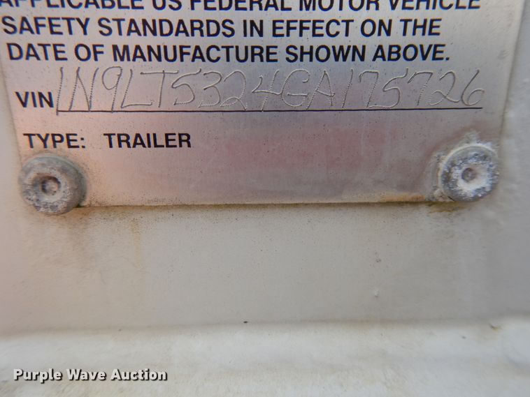 image for item DI0425 2015 Neville Built livestock trailer