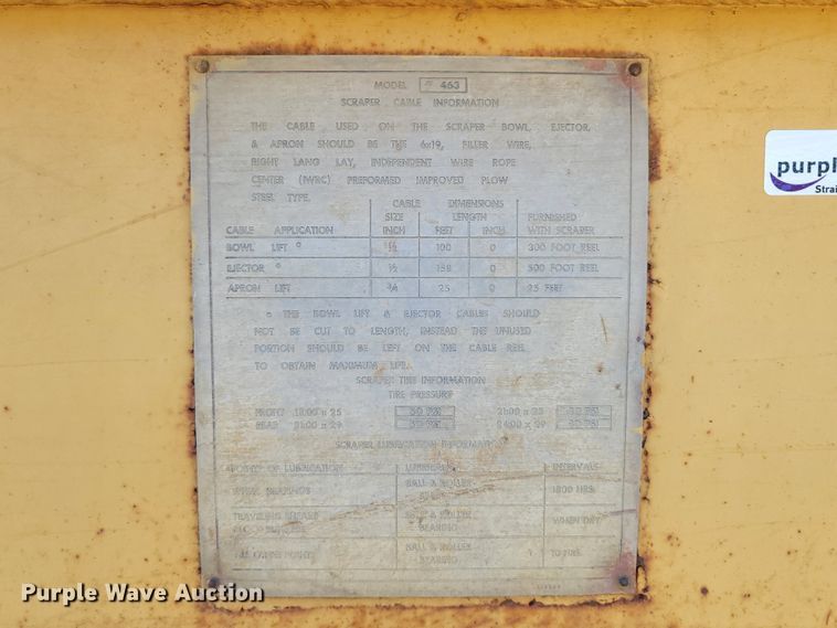 image for item ET9010 Caterpillar 463  scraper