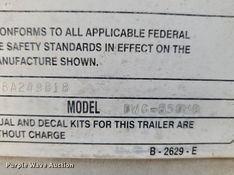 image for item ET9020 2008 Wilson DWG550WB walking floor trailer