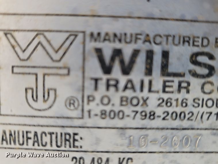 image for item ET9020 2008 Wilson DWG550WB walking floor trailer