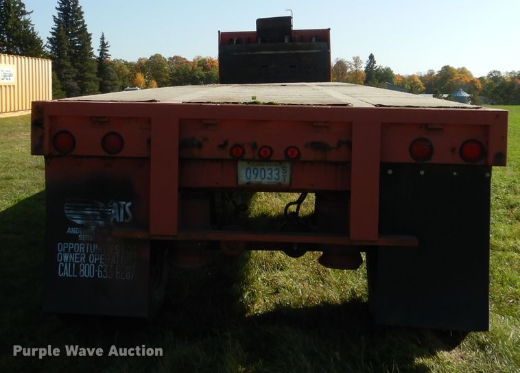image for item AF9965 1985 Great Dane GPWSAR45 flatbed trailer