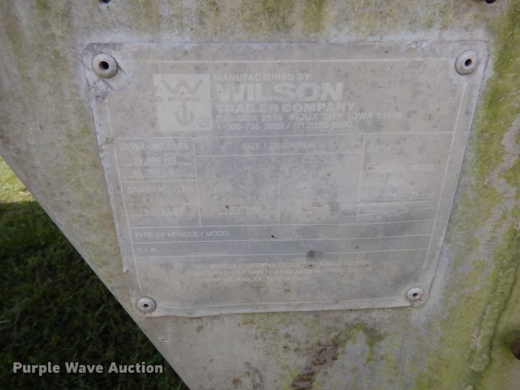 image for item DA5263 2000 Wilson PSDCL-302 livestock trailer