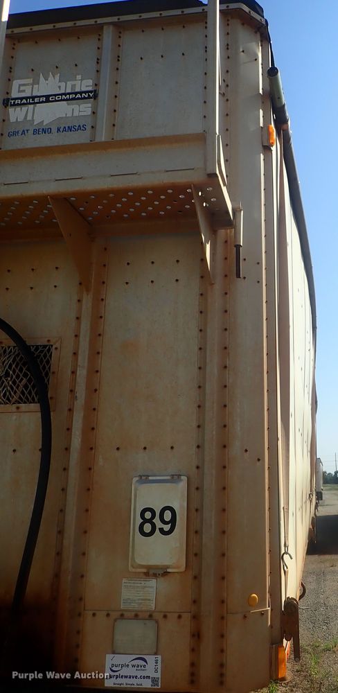 image for item DC1461 2002 Guthrie Wilkens GWFT50 walking floor trailer