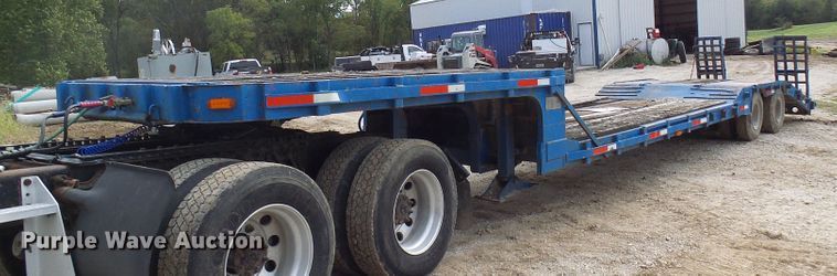 image for item DC2972 1971 Dorsey DDGTW127 drop deck equipment trailer