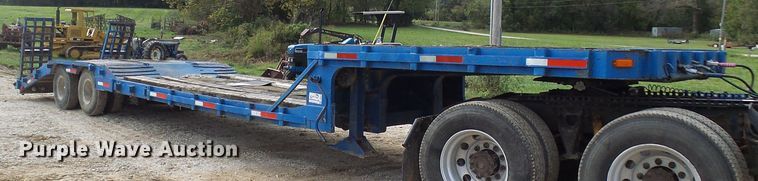image for item DC2972 1971 Dorsey DDGTW127 drop deck equipment trailer