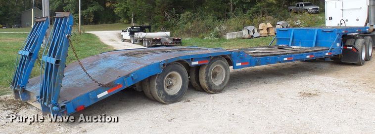image for item DC2972 1971 Dorsey DDGTW127 drop deck equipment trailer