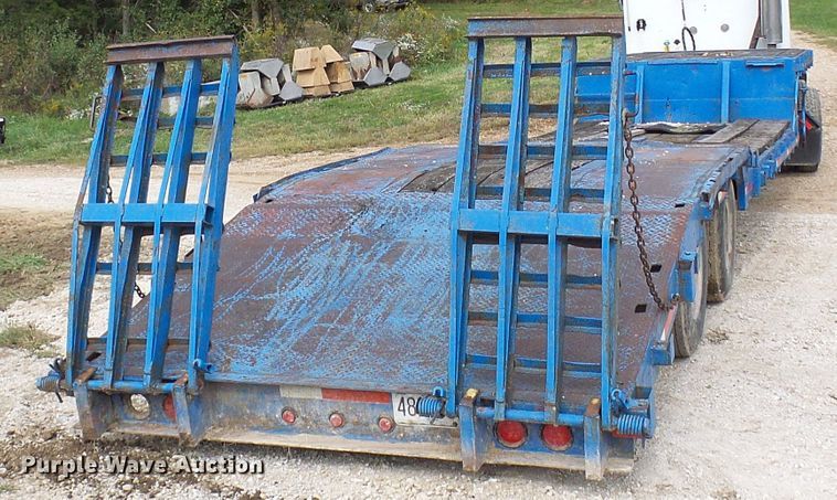 image for item DC2972 1971 Dorsey DDGTW127 drop deck equipment trailer