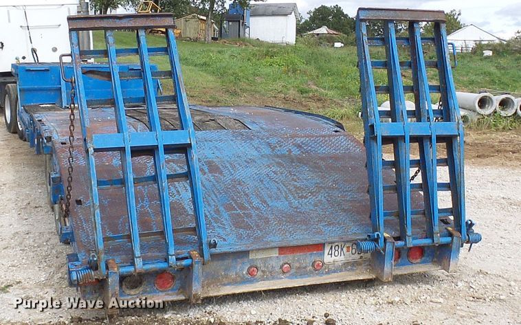 image for item DC2972 1971 Dorsey DDGTW127 drop deck equipment trailer