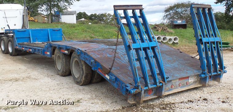 image for item DC2972 1971 Dorsey DDGTW127 drop deck equipment trailer