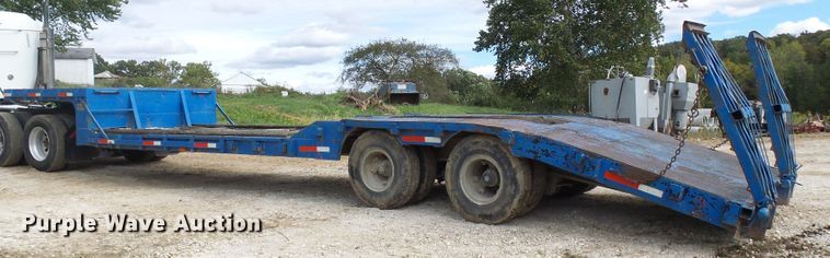 image for item DC2972 1971 Dorsey DDGTW127 drop deck equipment trailer