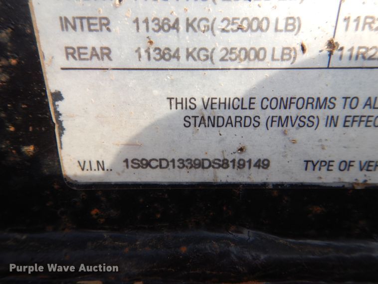 image for item DC8930 (2) 2013 Side Dump Industries side dump trailers