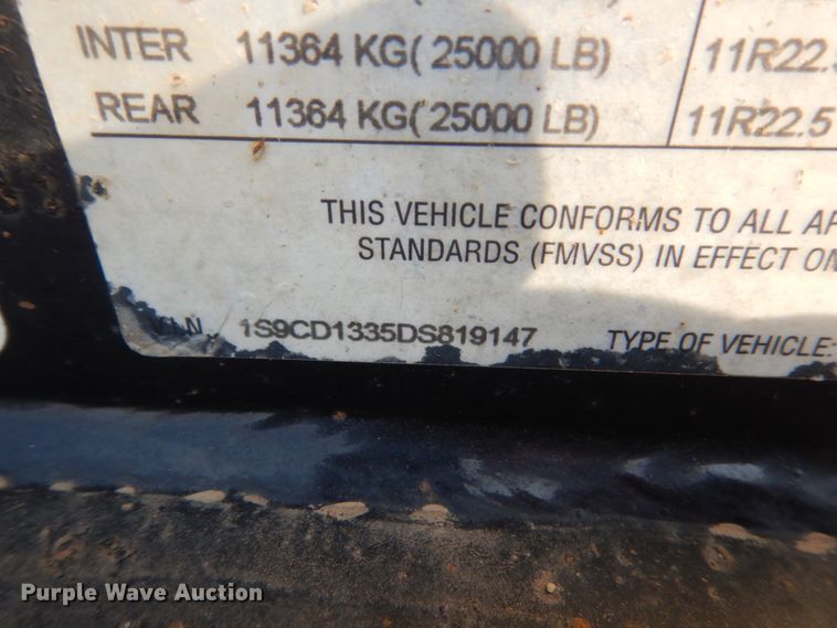 image for item DC8936 (2) 2013 Side Dump Industries side dump trailers