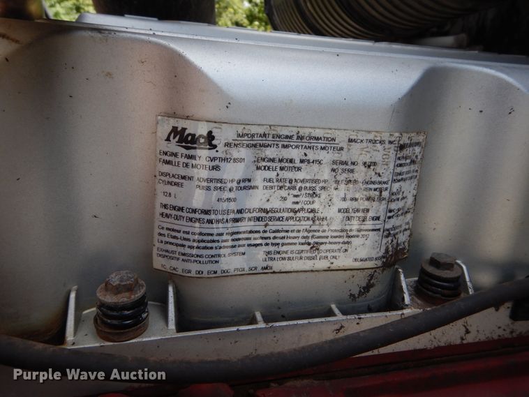 image for item DH5175 2013 Mack CHU613  semi truck