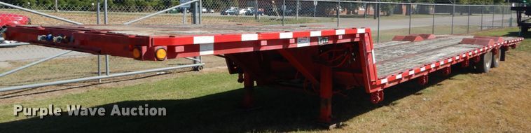 image for item DH5196 1993 Waltron drop deck equipment trailer