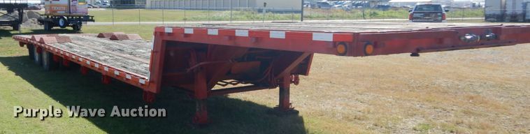 image for item DH5196 1993 Waltron drop deck equipment trailer