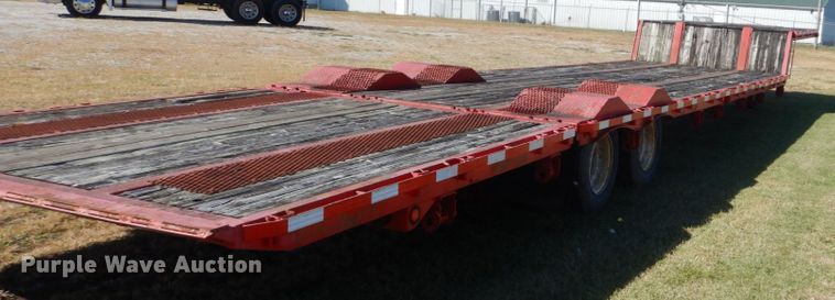 image for item DH5196 1993 Waltron drop deck equipment trailer