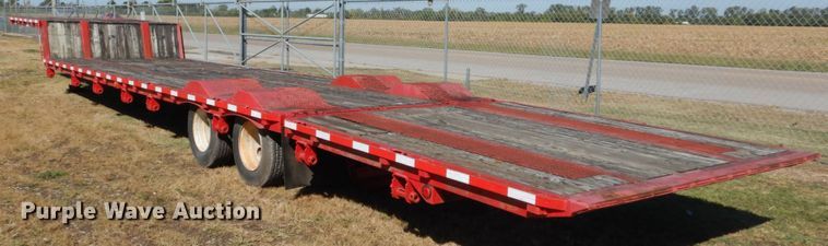 image for item DH5196 1993 Waltron drop deck equipment trailer