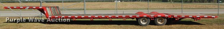 image for item DH5196 1993 Waltron drop deck equipment trailer