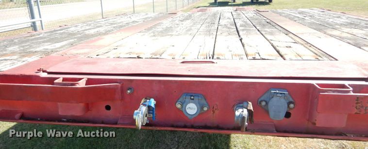 image for item DH5196 1993 Waltron drop deck equipment trailer