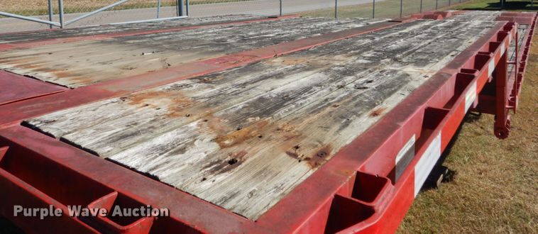 image for item DH5196 1993 Waltron drop deck equipment trailer