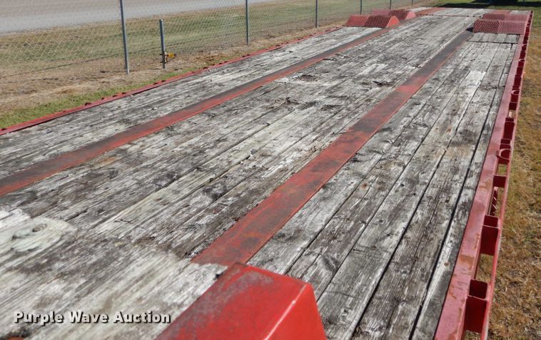 image for item DH5196 1993 Waltron drop deck equipment trailer