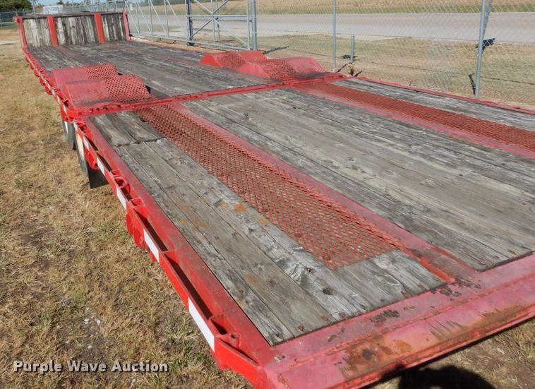 image for item DH5196 1993 Waltron drop deck equipment trailer