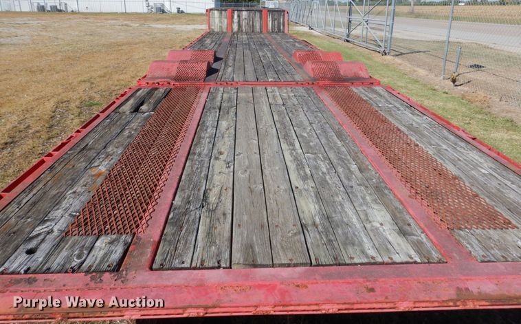 image for item DH5196 1993 Waltron drop deck equipment trailer