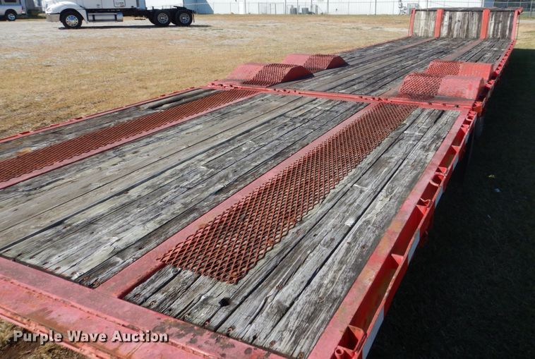 image for item DH5196 1993 Waltron drop deck equipment trailer