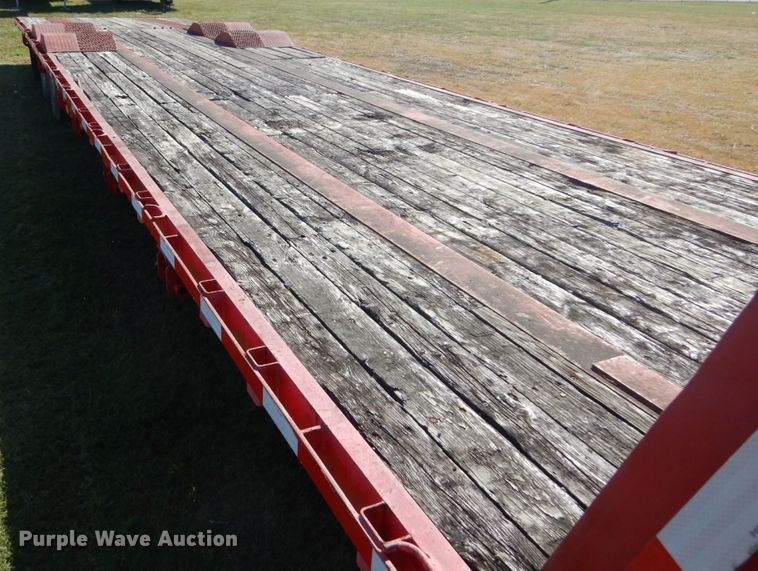 image for item DH5196 1993 Waltron drop deck equipment trailer