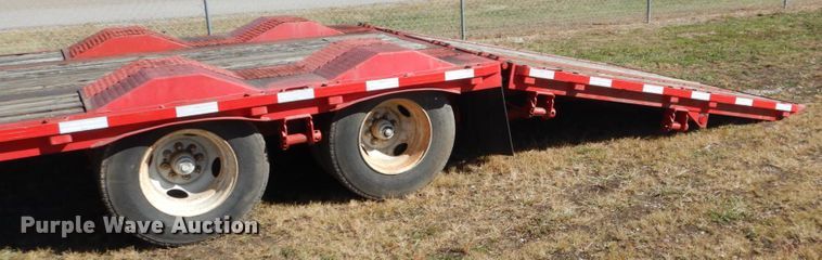 image for item DH5196 1993 Waltron drop deck equipment trailer