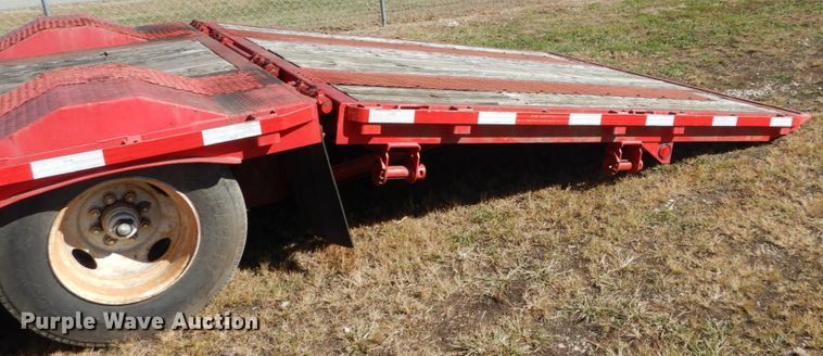 image for item DH5196 1993 Waltron drop deck equipment trailer