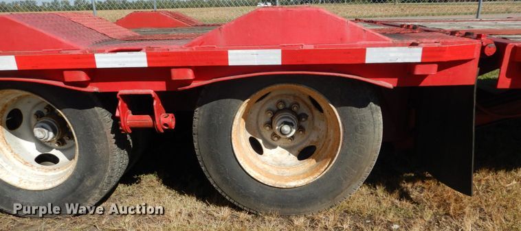 image for item DH5196 1993 Waltron drop deck equipment trailer