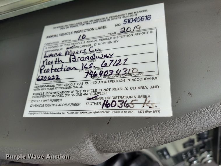 image for item EQ9420 2017 Kenworth T370  truck cab and chassis