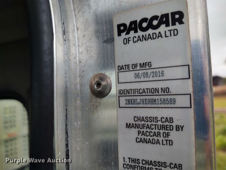 image for item EQ9420 2017 Kenworth T370  truck cab and chassis