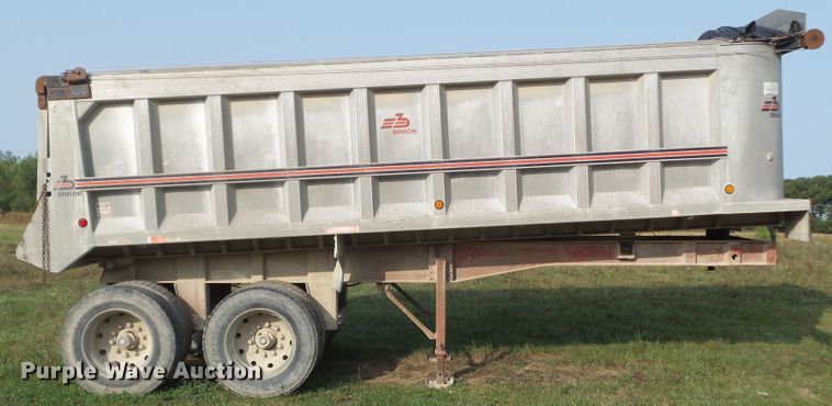 image for item HF9574 1996 Benson end dump trailer