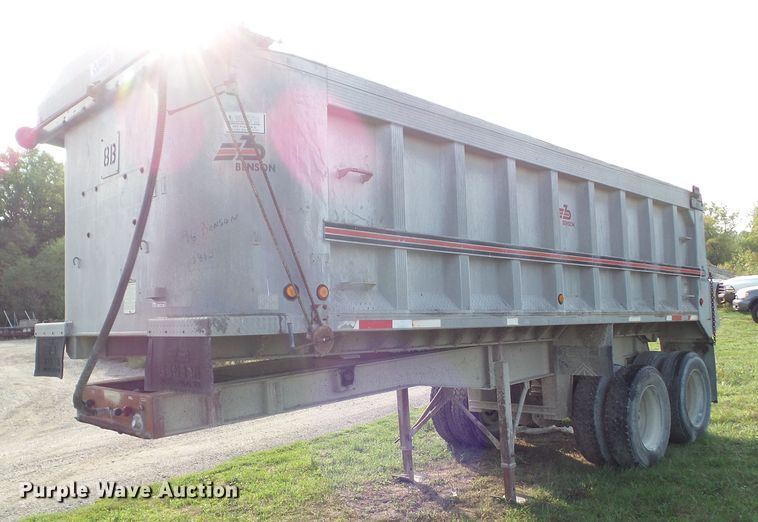 image for item HF9574 1996 Benson end dump trailer