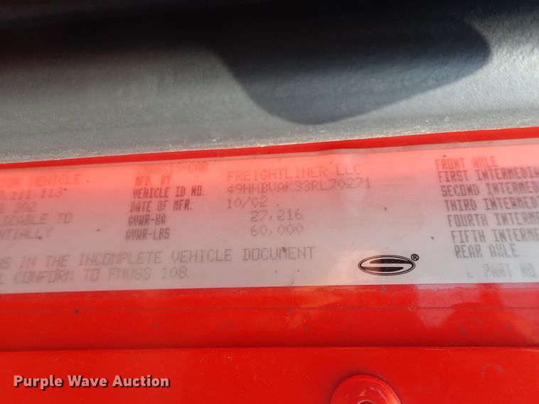 image for item DE0786 2003 Sterling Condor  paint striping truck