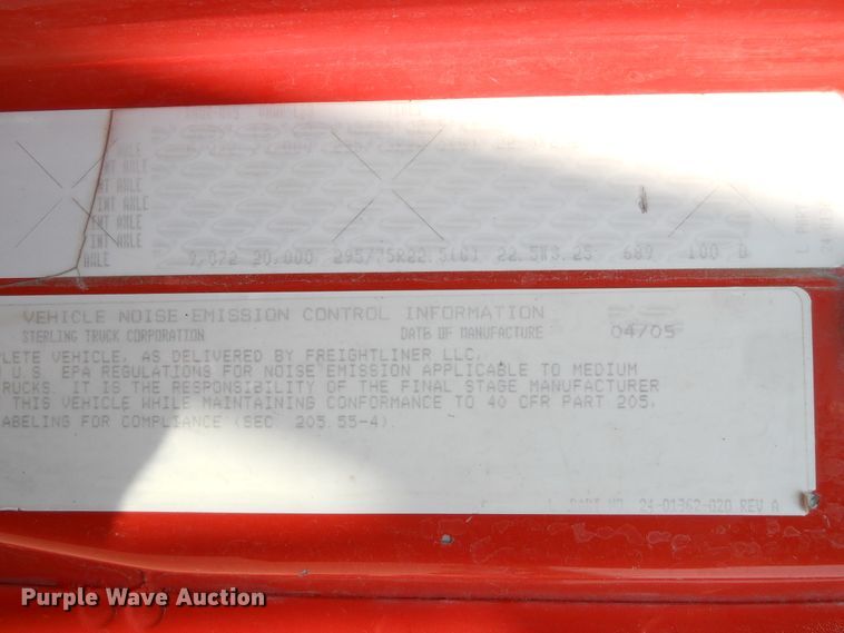 image for item DE4519 2006 Sterling LT7500  dump truck