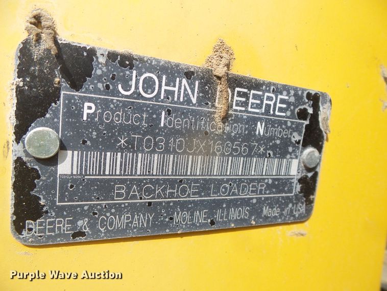 image for item DG8249 2008 John Deere 310J  backhoe