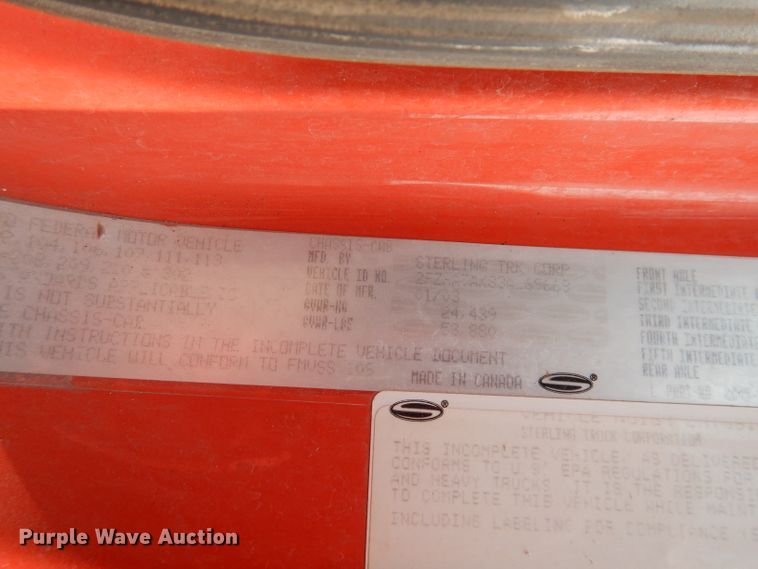 image for item DJ6777 2003 Sterling LT7500  dump truck