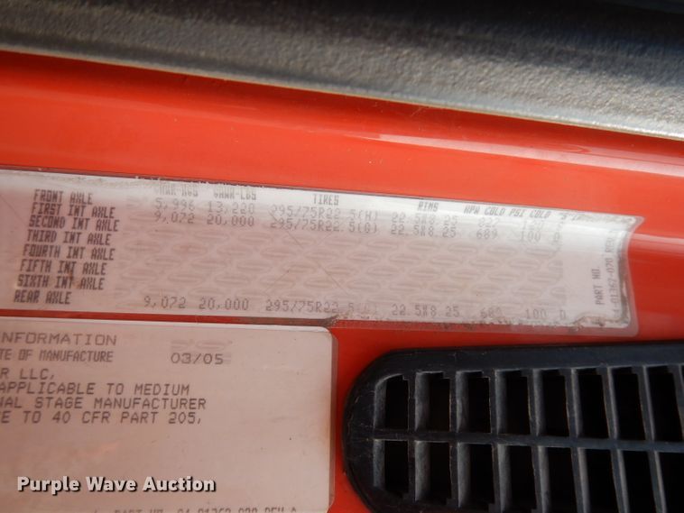 image for item DJ6793 2005 Sterling LT7500  dump truck