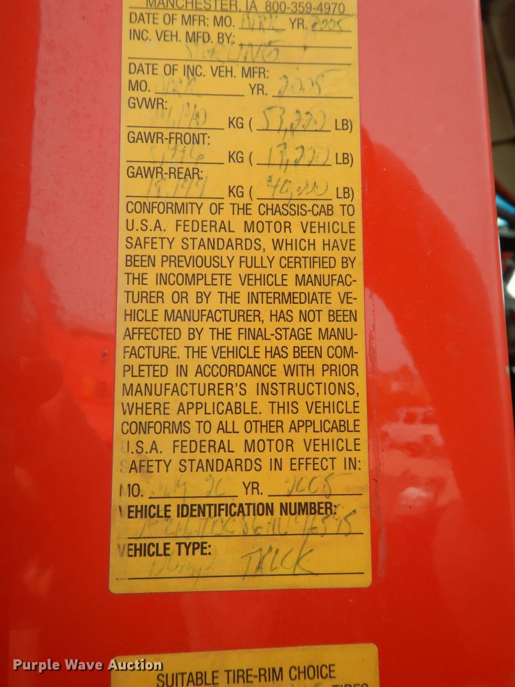 image for item DJ6794 2006 Sterling LT7500  dump truck