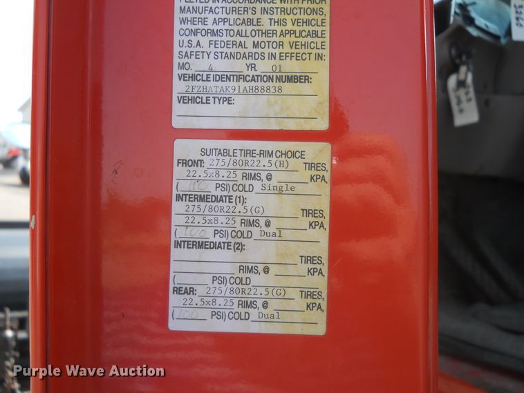 image for item HO9517 2001 Sterling LT7501  dump truck