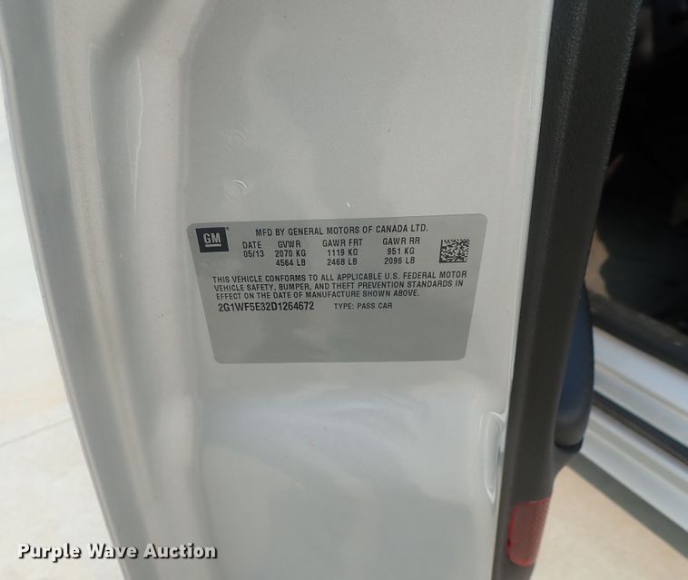 image for item DE0748 2013 Chevrolet Impala