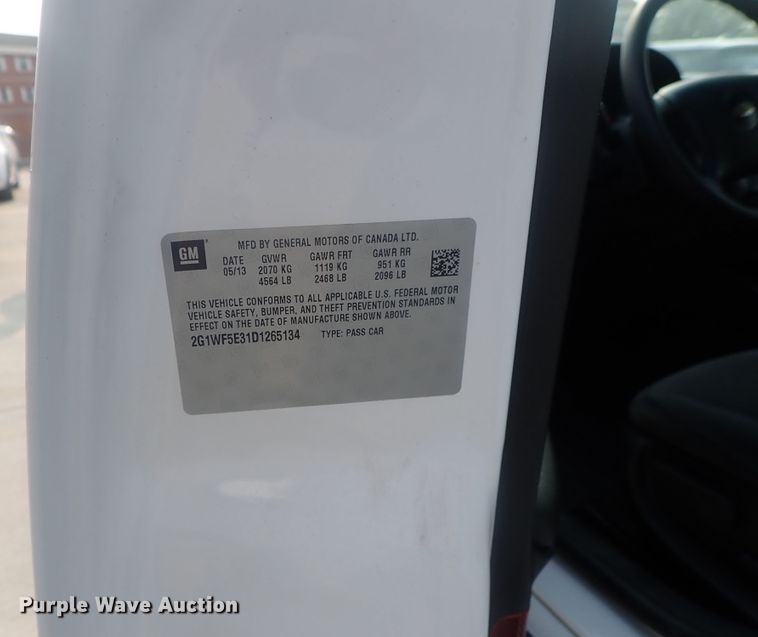 image for item DE0749 2013 Chevrolet Impala